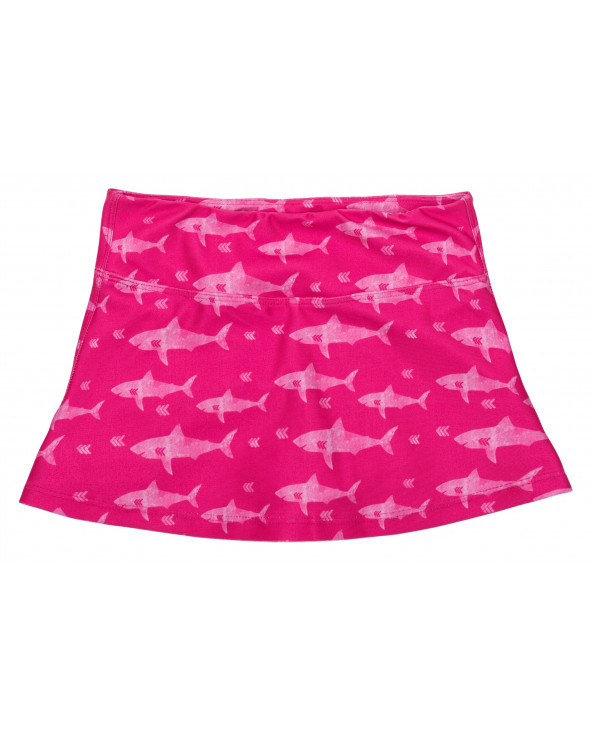 KINDER UV-ROCK MIT SHORTS 2in1 UPF 50 - Fuchsia Shark | Stonz | stonzwear.de