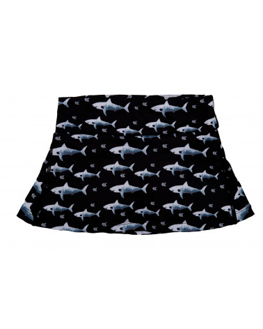 KINDER UV-ROCK MIT SHORTS 2in1 UPF 50 - Black Shark Kinder UV-Skorts - Röcke mit integrierter Shorts Stonz