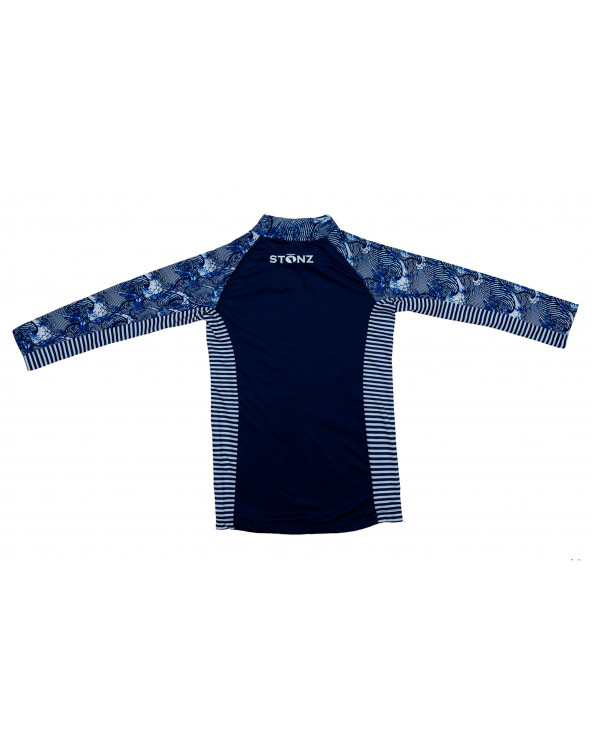 KINDER UV-LANGARMSHIRT UPF 50 - Navy Wave T-Shirts & Langsarmshirts Stonz®