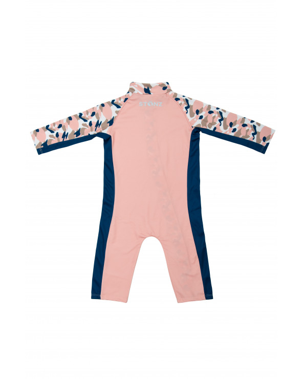 KINDER UV-OVERALL BADEANZUG UPF 50 - Camo Pink Overalls Stonz