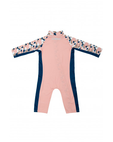 KINDER UV-OVERALL BADEANZUG UPF 50 - Camo Pink Overalls Stonz