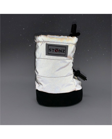 BABY PUFFER BOOTIES - REFLECTIVE SILVER Baby Booties Stonz®
