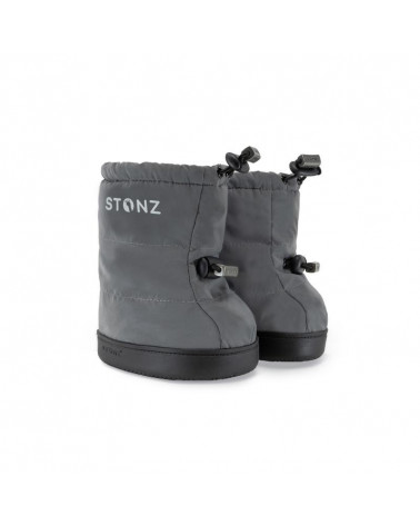 TODDLER PUFFER BOOTIES - REFLECTIVE SILVER Toddler Booties Stonz®